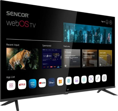 TV Sencor SLE 43FS802TCSB, 43", FHD Smart, i zi