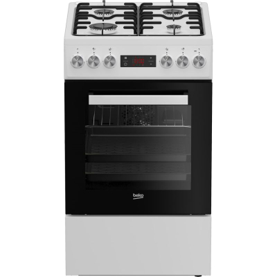 Shporet kombinim Beko FSE52323DWD, 55L, pastrim me avull, i bardhë