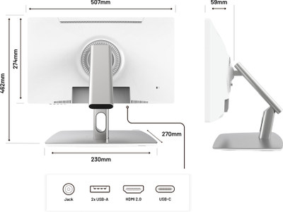 Monitor JapanNext FHD me prekje 21.5", Full HD, i zi