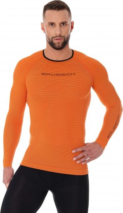 Bluzë për meshkuj Brubeck 3D Run PRO (LS13000), XXL, portokalli