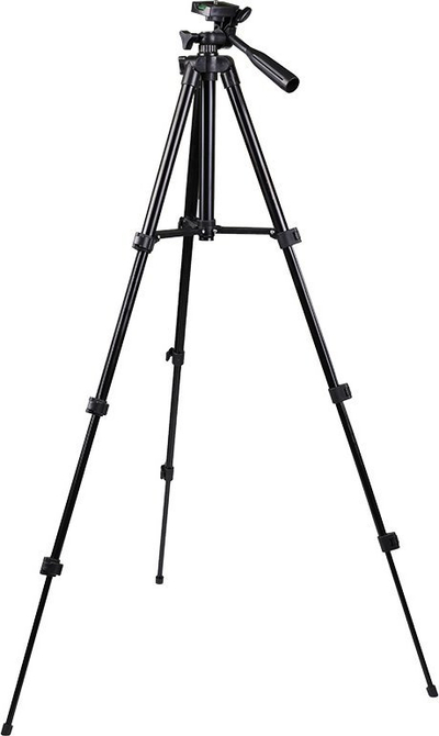 Tripod për kamera Tripodi, 1m, i lehtë, i zi