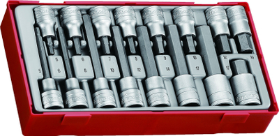 Set maja të ndërrueshme Teng Tools, 1/2", 16 copë