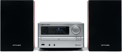 Sistem mikro Hi Fi Muse M 62 BTS, Bluetooth, CD USB, argjendtë