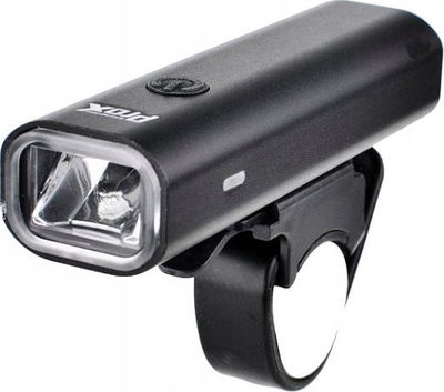 Dritë biçiklete Prox Aero F III, LED 400 lumen, USB me karikim, e zezë