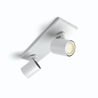 Spot tavani Philips Hue White Ambiance Runner Double, LED, smart Bluetooth Zigbee, i bardhë