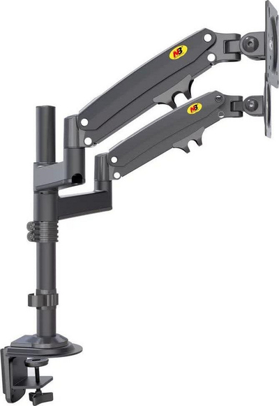 Mbajtëse dopio monitori North Bayou H180, 22"-32", lëvizje e plotë, e zezë