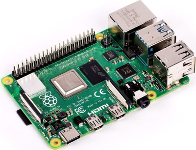 Kit zhvillimi Raspberry Pi 4 Model B, 8GB RAM, starter kit zyrtar, i gjelbër