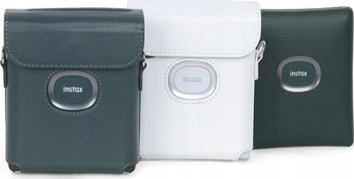 Këllëf LoveInstant për Fujifilm Instax Square Link, lëkurë eko, me rrip, jeshile e errët