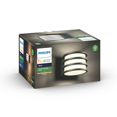 Aplike murale Philips Hue 1740193P0, 1x9.5W LED, smart, e zezë