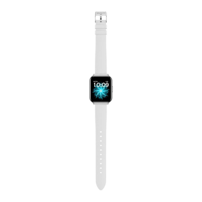 Smartwatch për goca Gravity GT44-4, ekran 1.75", IP68, argjend me rrip të bardhë