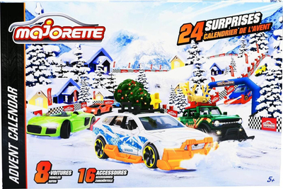 Kalendar Advent Majorette me 24 surpriza, lodra makina, multingjyrësh
