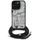 Kapak telefoni Karl Lagerfeld Crossbody Grained Pattern Logo për iPhone 16 Pro Max, me rrip crossbody, gri