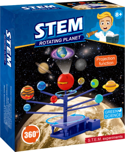 Set kreativ për pikturim sistemi diellor, model mësimor me projektor LED, për kalamaj