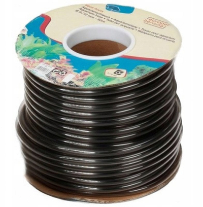 Gyp akuariumi Aqua Della Hose Coil, PVC i butë e fleksibël, për ajrosje edhe qarkullim uji, i zi