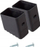 Kapak këmbësh shkalle Krause Monto 211415, 33 x 20mm, plastikë, të zinj