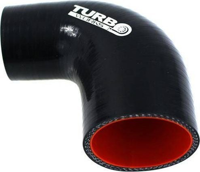 Tub silikoni reduktues TurboWorks Pro, 90°, 45-57mm, i zi