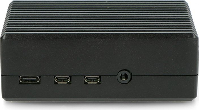 Kuti mbrojtëse OEM për Raspberry Pi 4B DNG-18742, alumini, me vrima porte, e zezë