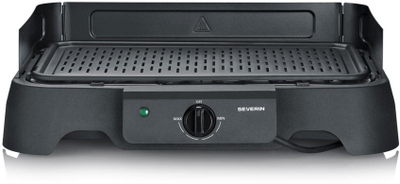 Grill elektrik Severin PG 8595, 2000W, temperatur rregullueshëm, i zi
