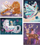 Set kreativ Djeco Mosaic Kit The Enchanted World, mozaik për fëmijë, 4 piktura, shumëngjyrësh