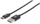 Kabllo Manhattan USB-A - USB-C, 2m, e zezë