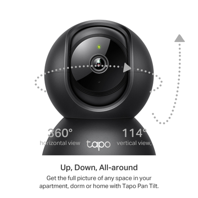 Kamerë TP-Link Tapo,Pan/Tilt Wi-Fi, 2K 3MP