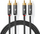 Kabllo audio Nedis RCA x2 në RCA x2, 5m, stereo, e zezë