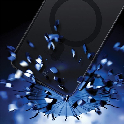 Mbrojtëse telefoni 3MK Smoke MagCase për Samsung Galaxy S23 Plus, MagSafe, gjysmë transparente gri