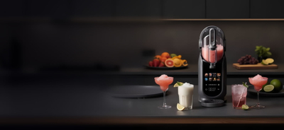 Makineri akulloresh dhe slushie 4Swiss SM026 SlushieMaster, panel me prekje, rezervuar transparent, gri