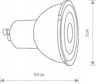 Llambë LED Nowodvorski GU10 R50, 7W, 3000K dimmable, e zezë