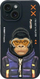 Mbulesë telefoni Nimmy Cool&amp;Cute 2.0 Monkey, për iPhone 15 6.1", e zezë