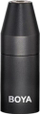Adapter audio BOYA 35C-XLR, 3.5mm jack në XLR, trup metalik i zi