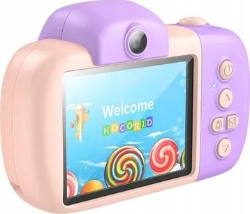 Kamerë digjitale për kalama Hoco DV201, ekran 2.4", Full HD, rozë