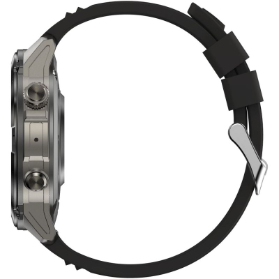 Orë inteligjente Gravity GT46-3, AMOLED 1.43", Bluetooth 5.3, e zezë