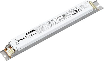 Balast elektronik Philips HF-P 258, për llamba fluoreshente, i bardhë