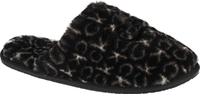 Pantofla shpie Calvin Klein Slipper Mule Fur Mono W, me qime sintetike, model mono, të zeza