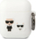 Mbulesë Karl Lagerfeld KLACA2SILKCW për AirPods 1/2, silikon, e bardhë