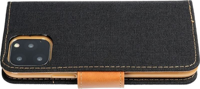 Këllëf libri Canvas për Samsung Galaxy A21s, me magnet, i zi