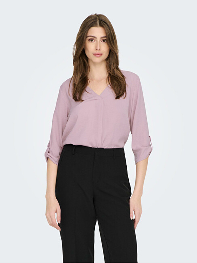 Блуза Jacqueline de Yong JDYDIVYA Loose Fit, розова