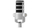 Mikrofon dinamik RODE PodMic, për podcast dhe streaming, i bardhë