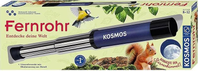 Teleskop Kosmos 676865, 12x zmadhim, për kalamaj 8-12 vjeç, ngjyrë argjendi