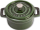Tigan gjelle Staub Mini Cocotte, 10cm, gize, jeshile bazilike