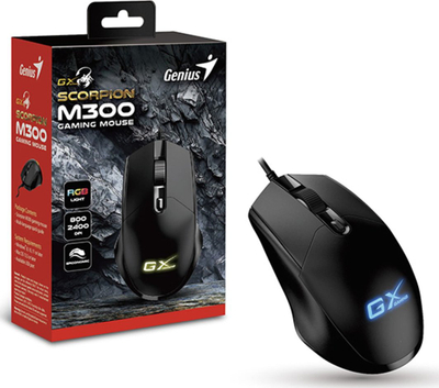 Maus Genius Mouse Wired Mouse, Genius GX Gaming Scorpion M300, me kabllo, i zi
