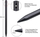 Stilolaps për tablet CoreParts Stylus Pen, për iPad, universal, i zi