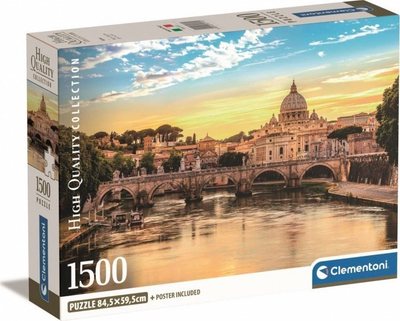 Puzzle Clementoni “Rome”, 1500 copa, motiv qyteti, shumëngjyrësh