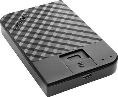Disk i jashtëm Verbatim me gjurmë gishtash, 2TB, i zi