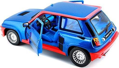 Model makine Bburago Renault 5 Turbo 1982, shkalla 1:24, die-cast metal, për koleksion