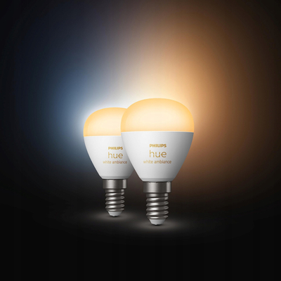 Llampë smart Philips Hue LED E14, Bluetooth, White Ambiance, e bardhë