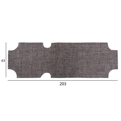 Mbulesë tekstili 600 gr/m² 2×1 për shezllon klasik gri (HM5072.10), gri