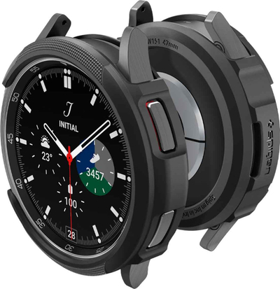 Këllëf ore Spigen Liquid Air për Samsung Galaxy Watch6 Classic 47mm, TPU, mat, i zi