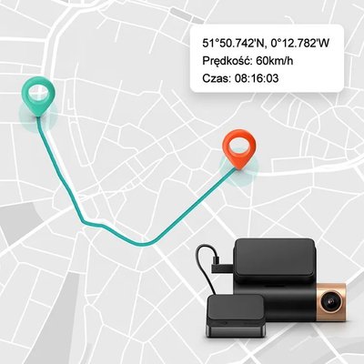 Modul GPS i jashtëm për kamera makine 70mai GPS03, GPS GLONASS, i zi